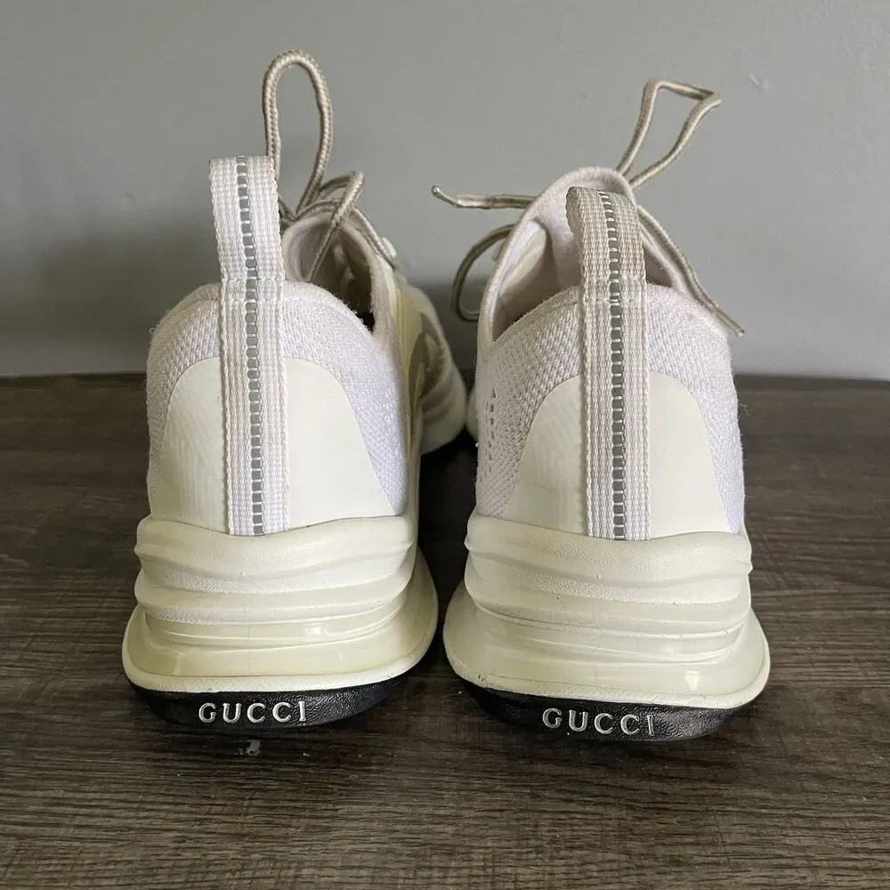 Gucci Run Men White Gray Black Sneakers Shoes 680893 Gucci Size 9.5 US 10